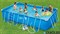 Каркасный бассейн прямоугольный Summer Escapes Р20-2052-S + песочный фильтр-насос 220В, лестница, настил, тент, набор для чистки DELUXE, скиммер  (549х274х132см) - фото 62093