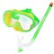 E33114-2 Набор для плавания детский маска+трубка (ПВХ) (зеленый) - фото 62350