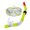 E39248-3 Набор для плавания взрослый маска+трубка (ПВХ) (желтый) - фото 64022
