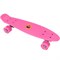 Скейтборд пластиковый 56x15cm со свет. колесами (розовый) (SK505) E33097 - фото 64744
