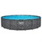 Bestway 561KC / Каркасный бассейн  "APX" 365 / 549х132см /+ песочный фильтр-насос, лестница, тент, полисферы - фото 85411