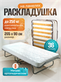 Раскладушка Персона премиум класса  с ортопедическим матрасом (205x90x40см) 11326
