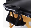 Массажный стол DFC NIRVANA, Relax Pro,  дерев. ножки, цвет черный (Black) TS3021_B1 / 219х91х84 см 16970