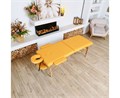 Массажный стол DFC NIRVANA, Relax, дерев. ножки, цвет горчичный (Mustard) TS20111_M / 186х70х84 см 16967