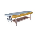 Массажный стационарный стол DFC NIRVANA, SUPERIOR, дерев. ножки, 1 секция, цвет беж.с желт. TS100 / 192х71х86 см 16980