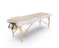 Массажный стол DFC NIRVANA, Relax, дерев. ножки, цвет бежевый + кремовый TS2021D_BC / 186х70х84 см 16968