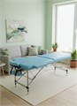 Массажный стол DFC NIRVANA, Elegant LUXE, 186х70х4 см, алюм. ножки, цвет св.голубой (Lt.Blue),  TS2010_Bu  /186х70х84 см 17595