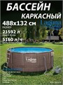 Каркасный бассейн / 488х132см / Laguna Vista Р20-1652-S +песочный фильт насос, лестница, тент, подстилка, набор для чистки DELUXE, скиммер P20-1652-S