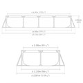 Intex 28274 / Прямоугольный каркасный бассейн / 450х220х84 см  +фильтр-насос 28274