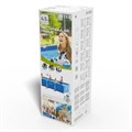 Intex 28274 / Прямоугольный каркасный бассейн / 450х220х84 см  +фильтр-насос 28274