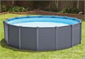 Каркасный бассейн Sequoia Spirit / Graphite Gray Panel Intex 26384 + песочн.фил, лестница, тент, подстилка (478х124) 26384