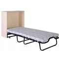 Раскладушка с матрасом, кровать-тумба Карина Беленый дуб / Ясень / 190x80x35 см 20492-1