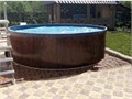 Морозоустойчивый бассейн Лагуна 2,5 х 1,25м- коричневый, пленка мрамор 0/4 мм / +скиммер 25011-1