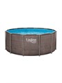 Каркасный бассейн Laguna Vista / 366х132см / P20-1252-Р + фильт насос, лестница, подстилка, тент P20-1252-Р