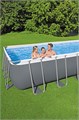 Прямоугольный каркасный бассейн Bestway 5612B  +песочный фильтр-насос , лестница, тент (640х274х132) 5612B