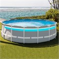 Intex 26730 / Каркасный бассейн / 488х122см / Prism Frame с окошком + фильтр-насос 5678л\ч, лестница, тент, подстилка 26730