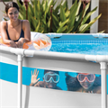 Intex 26730 / Каркасный бассейн / 488х122см / Prism Frame с окошком + фильтр-насос 5678л\ч, лестница, тент, подстилка 26730