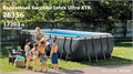 Каркасный бассейн Intex 26356 Ultra XTR Rectangular Frame + песочный насос, лестница, тент, подстилка (549х274х132см) 26356