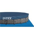 Intex 26744 / Каркасный бассейн Greywood Prism Frame +фильтр-насос (5678 л/ч)+лестница+тент+подстилка (549х122см) 26744