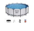 Bestway 5618W / Круглый каркасный бассейн Steel Pro MAX  +насос фильтр, лестницы (396х100) 24454