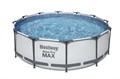 Bestway 5618W / Круглый каркасный бассейн Steel Pro MAX  +насос фильтр, лестницы (396х100) 24454