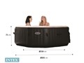 Intex 28458 Надувной СПА бассейн Jet And Bubble Deluxe (201х71см) + хлоргенератор 28458