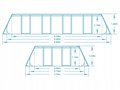 Bestway 56466 / Прямоугольный каркасный бассейн/ 549х274х122 см + песч.фил.-насос, лестница, тент 56466