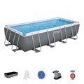 Bestway 56466 / Прямоугольный каркасный бассейн/ 549х274х122 см + песч.фил.-насос, лестница, тент 56466