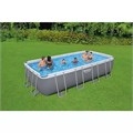 Bestway 56466 / Прямоугольный каркасный бассейн/ 549х274х122 см + песч.фил.-насос, лестница, тент 56466