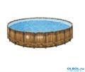 Каркасный бассейн Bestway 56725 с фильтр-насосом, лестницей и тентом, (488х122) 56725