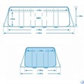 Intex 26788 / Прямоугольный каркасный бассейн Prism Frame / 400х200х100см / + фильтр-насос, лестница 26788