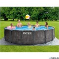 Intex 26742 / Каркасный бассейн Intex Greywood Prism Frame / 457х122см / + фильтр-насос (3785 л/ч)+лестница+тент+подстилка 26742