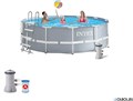 Intex 26718 / Каркасный бассейн Prism Frame /366x122 см + фильтр, лестница 26718