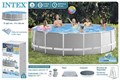 Каркасный бассейн Prism Frame Intex 26726 + фильтр-насос,лестница,тент,подстилка (457х122см) 26726