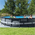 Intex 26334 / Каркасный бассейн Ultra XTR Frame Pool / 610х122 /+ песочный фильтр насос 7900 л/ч, лестница, тент, подстилка 26334
