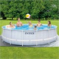 Intex 26746 / Каркасный бассейн / 488х122см / Prism Frame + фильтр-насос 5678лч, лестница, тент, подстилка 25234
