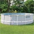 Intex 26746 / Каркасный бассейн / 488х122см / Prism Frame + фильтр-насос 5678лч, лестница, тент, подстилка 25234