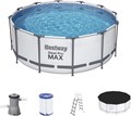 Каркасный бассейн Steel Pro MAX BestWay 56420 +фильт насос, лестница, тент (366х122см) 56420