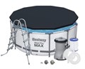 Каркасный бассейн Steel Pro MAX BestWay 56420 +фильт насос, лестница, тент (366х122см) 56420