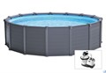 Каркасный бассейн Sequoia Spirit / Graphite Gray Panel Intex 26384 + песочн.фил, лестница, тент, подстилка (478х124) 26384