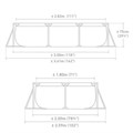 Intex 28272 / Прямоугольный каркасный бассейн / 300х200х75 см 28272