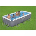 Прямоугольные каркасные бассейн на опорах BestWay 56442 + песчаный насос, лестница (404х201х100) 56442