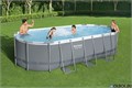 Bestway 56710 / Каркасный бассейн на опорах / 549х274х122 см + фильтр-насос, лестница, тент 56710