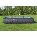 Bestway 561KG / Каркасный прямоугольный бассейн - "APX" 365  /732х366х132см / + песч.фил-нас, лестн, тент, полисферы 24931