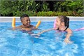 Bestway 56671 / Прямоугольный каркасный бассейн / 488х244х122 см / песочный фильтр-насос, лестница, тент 56671