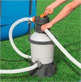 Bestway 56671 / Прямоугольный каркасный бассейн / 488х244х122 см / песочный фильтр-насос, лестница, тент 56671