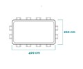 Intex 26770 / Прямоугольный каркасный бассейн Prism Frame / 400х200х122см / + фильтр-насос, лестница,тент, подст. 26770