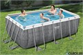 Bestway 56722 / Прямоугольный каркасный бассейн  412х201х122 см + фильтр-насос, лестница 56722