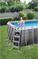 Bestway 56722 / Прямоугольный каркасный бассейн  412х201х122 см + фильтр-насос, лестница 56722