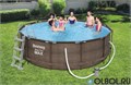 Каркасный бассейн на опорах Ротанг Deluxe Set Bestway 56709 + фильтр-насос, лестница (366х100см) 56709